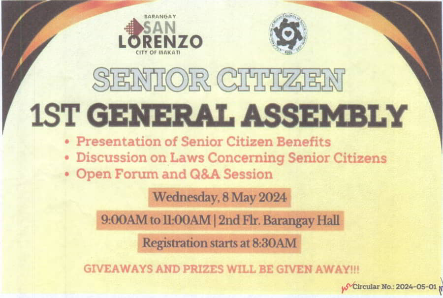Seniors First General Assembly
