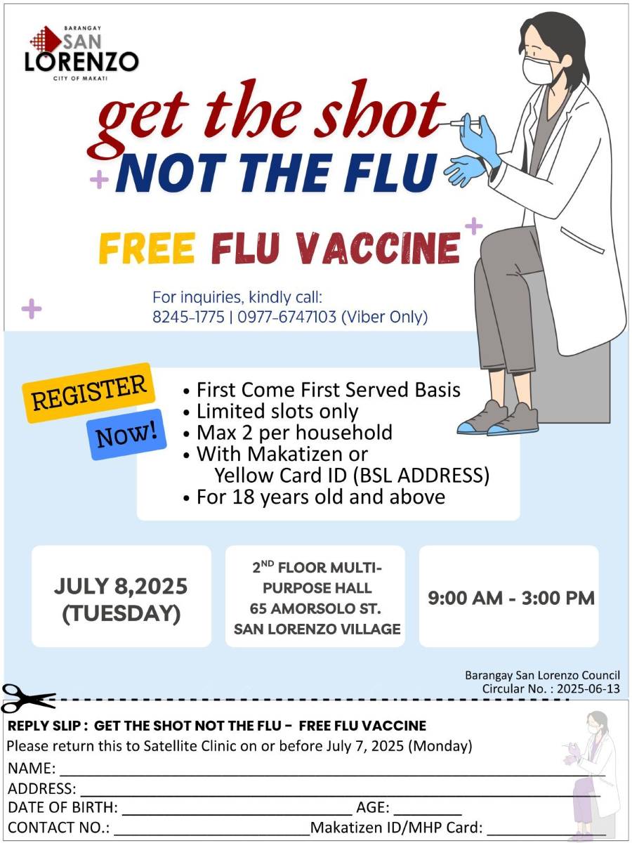 Free Flu Vaccine